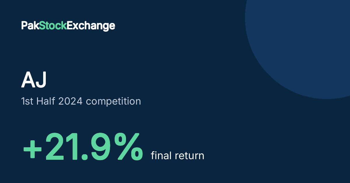 AJ: +21.9% final return in the 1st Half 2024 competition