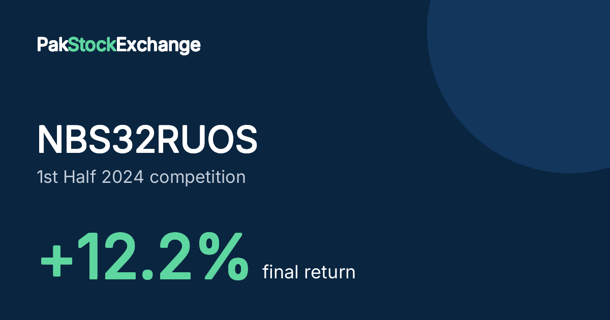 NBS32RUOS: +12.2% final return in the 1st Half 2024 competition